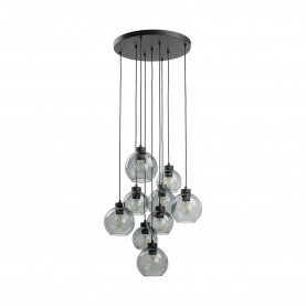 Lampa wisząca szklane kule Cubus IX 58cm grafitowa TK Lighting