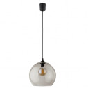 Lampa wisząca szklana kula Cubus Antisol 30cm grafitowa TK Lighting