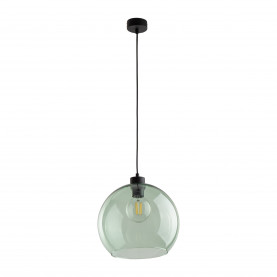 Lampa wisząca szklana kula Cubus 30cm zielona TK Lighting