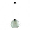 Lampa wisząca szklana kula Cubus 30cm zielona TK Lighting
