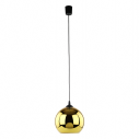 Lampa wisząca szklana kula Cubus 25cm złota TK Lighting