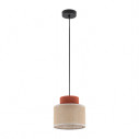 Lampa wisząca boho Duo 20cm juta / ceglany TK Lighting