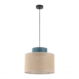 Lampa wisząca boho Duo 38cm juta / zielony TK Lighting