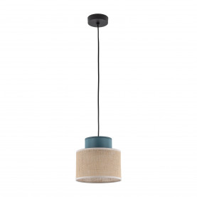 Lampa wisząca boho Duo 20cm juta / zielony TK Lighting
