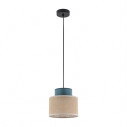 Lampa wisząca boho Duo 20cm juta / zielony TK Lighting