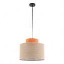 Lampa wisząca boho Duo 38cm juta / pomarańczowy TK Lighting