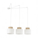 Lampa wisząca boho 3 punktowa pająk Duo 400cm juta / biały TK Lighting