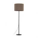Lampa podłogowa z abażurem Earth 50cm brązowy / czarny TK Lighting