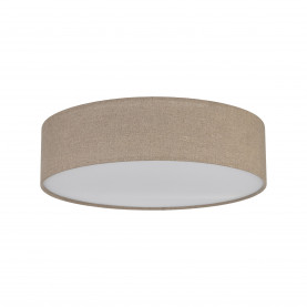 Plafon okrągły z abażurem Earth 60cm len TK Lighting