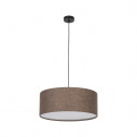 Lampa wisząca z abażurem Earth 50cm brązowa TK Lighting