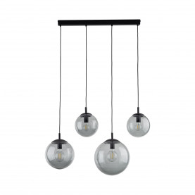 Lampa wisząca 4 szklane kule na listwie Esme 87cm grafitowa TK Lighting