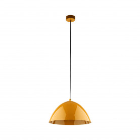 Lampa wisząca metalowa Faro Ochra 34cm żółta TK Lighting