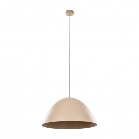 Lampa wisząca metalowa Faro Sabia 50cm beżowa TK Lighting