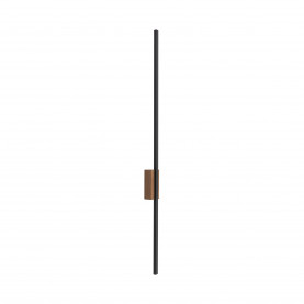 Kinkiet pionowy Flash LED 3000K 108cm czarny / orzech TK Lighting