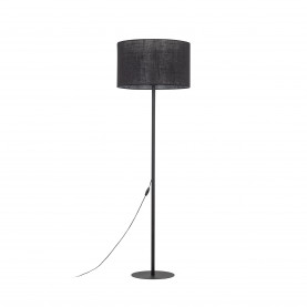 Lampa podłogowa z abażurem Glorii 50cm H160cm czarna TK Lighting