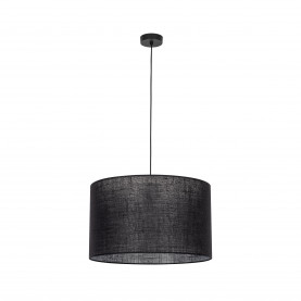 Lampa wisząca z abażurem Glorii 50cm czarna TK Lighting