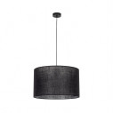 Lampa wisząca z abażurem Glorii 50cm czarna TK Lighting