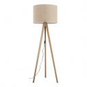 Lampa trójnóg z abażurem Grand 50cm H145cm juta / sosna TK Lighting