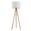 Lampa trójnóg z abażurem Grand 50cm H145cm len / sosna TK Lighting