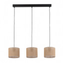 Lampa boho wisząca 3 punktowa Juta 84cm brązowa TK Lighting