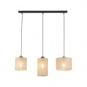 Lampa boho wisząca 3 punktowa Juta 79cm brązowa TK Lighting