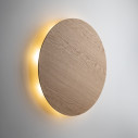 Kinkiet okrągły drewniany Luna 60cm dąb TK Lighting