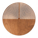 Kinkiet drewniany okrągły Lunar 40cmcm brąz TK Lighting