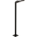 Lampa zewnętrzna stojąca Pathway Led M Czarna Nowodvorski przed dom i podjazd.