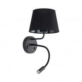 Kinkiet z lampką do czytania Maja czarny TK Lighting