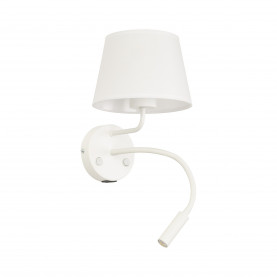 Kinkiet z lampką do czytania i usb Maja biały TK Lighting