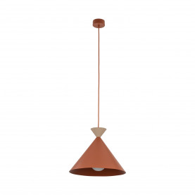 Lampa wisząca stożek Matteo 33cm ceglany / sabia TK Lighting