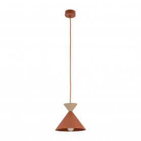 Lampa wisząca stożek Matteo 20cm ceglany / sabia TK Lighting