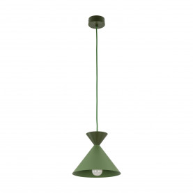 Lampa wisząca stożek Matteo Peapod 20cm zielona TK Lighting