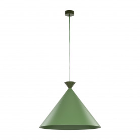 Lampa wisząca stożek Matteo Peapod 50cm zielona TK Lighting