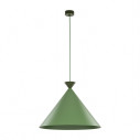 Lampa wisząca stożek Matteo Peapod 50cm zielona TK Lighting