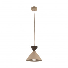 Lampa wisząca stożek Matteo 20cm sabia / brąz TK Lighting