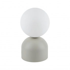 Lampa stołowa szklana kula Miki biały / beżowy TK Lighting