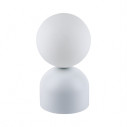 Lampa stołowa szklana kula Miki biała TK Lighting