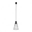 Lampa wisząca druciana Modesto 16cm czarna TK Lighting