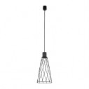 Lampa wisząca druciana Modesto 19cm czarna TK Lighting