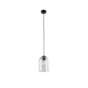 Lampa wisząca szklana Molly 14cm fioletowa TK Lighting