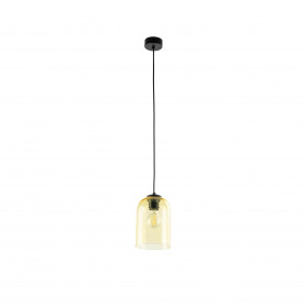 Lampa wisząca szklana Molly 14cm żółta TK Lighting