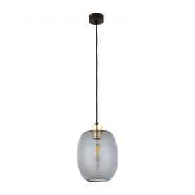 Lampa wisząca szklana loft Omega 20cm grafitowa TK Lighting