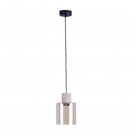 Lampa wisząca szklana Orson 13cm bursztynowa TK Lighting