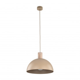 Lampa wisząca skandynawska Oslo Sabia 33,5cm beżowy / drewno TK Lighting