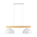 Lampa wisząca skandynawska 2 punktowa Oslo 83cm biały / sosna TK Lighting