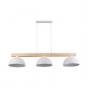 Lampa wisząca skandynawska 3 punktowa Oslo 118cm biały / sosna TK Lighting