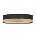 Plafon boho Paglia New 45cm czarny / plecionka TK Lighting