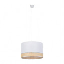 Lampa boho wisząca Paglia New 38cm biały / plecionka TK Lighting