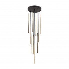 Lampa glamour wiszące tuby Piano X 35cm złota TK Lighting